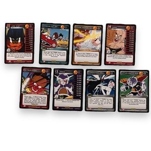 Set of 8 Dragon ball trading cards